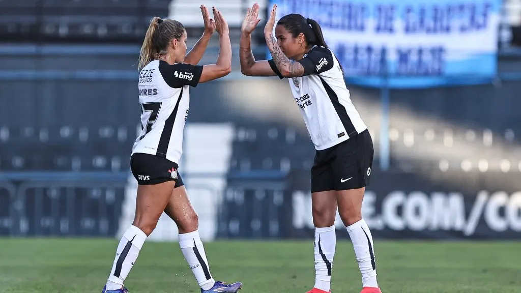 Jogadoras do elenco feminino do Corinthians
