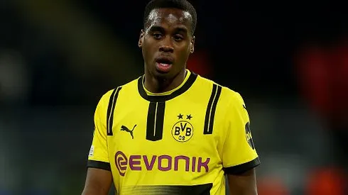 Jamie Gittens durante partida entre Borussia Dortmund e Sporting, pela UEFA Champions League. Foto: Lars Baron