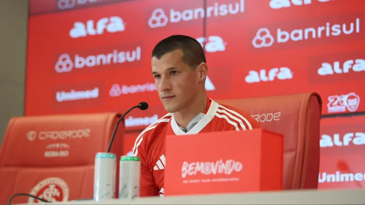 Benítez foi apresentado pelo Internacional. Foto: Ricardo Duarte/Internacional