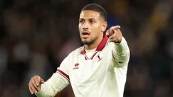 HULL, ENGLAND - SEPTEMBER 13: Vinicius Souza of Sheffield United reacts during the Sky Bet Championship match between Hull City AFC and Sheffield United FC at MKM Stadium on September 13, 2024 in Hull, England. (Photo by George Wood/Getty Images)
