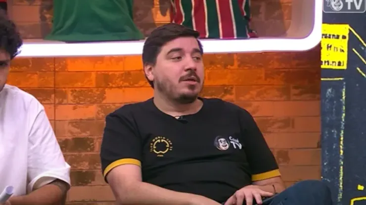 Luís Felipe Freitas em ação na CazéTV. - Foto: Reprodução / Youtube