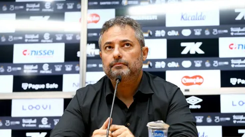 Mattos em coletiva pelo Peixe. Foto: Mauricio De Souza/AGIF