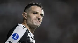 Vegetti, jogador do Vasco, comemora seu gol durante partida contra o Melgar-PER, pela Copa Sul-Americana. Foto: Jorge Rodrigues/AGIF.