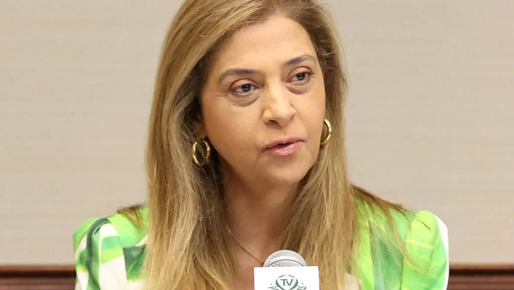 Leila Pereira durante entrevista coletiva. Foto: Cesar Greco/SEP