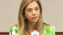 Leila Pereira durante entrevista coletiva, nos Estados Unidos. Foto: Cesar Greco/SEP