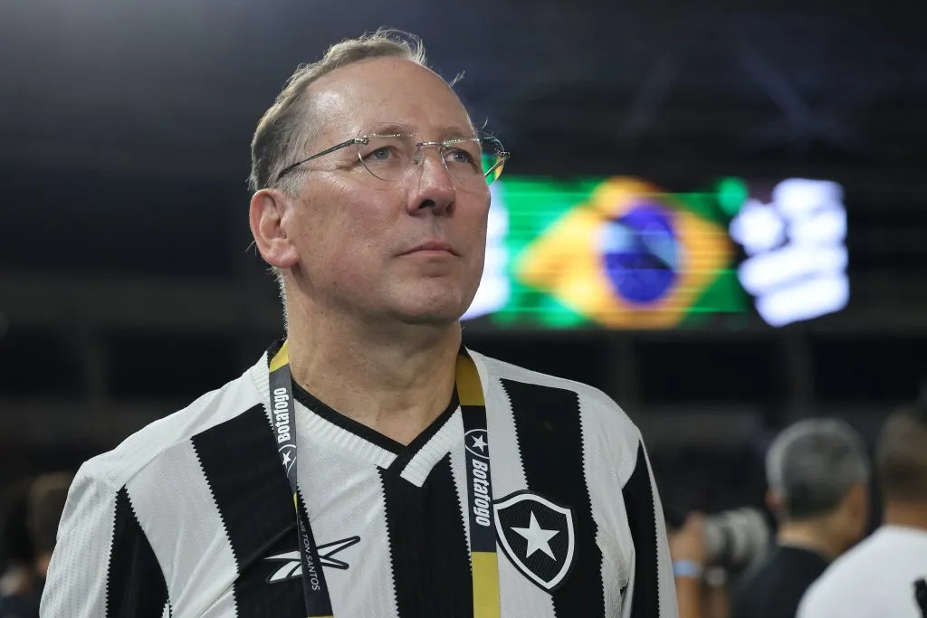 RIO DE JANEIRO, BRAZIL – NOVEMBER 5: John Textor , Botafogo Owner, looks on prior to the match between Botafogo and Vasco da Gama as part of Brasileirao 2024 at Estadio Olimpico Nilton Santos on November 5, 2024 in Rio de Janeiro, Brazil. (Photo by Wagner Meier/Getty Images)