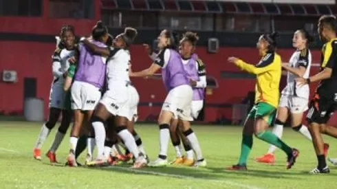 Jogadoras do Atlético comemoram classificação no Brasileiro Feminino. Foto: Divulgação/Atlético