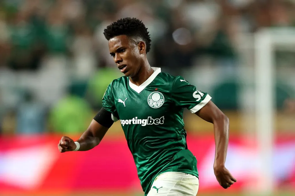 Estevao of Palmeiras runs during the FIFA Club World Cup 2025 – (Photo by Luke Hales/Getty Images)