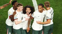 Equipe do Chelsea diante do Palmeiras - (Photo by Al Bello/Getty Images)