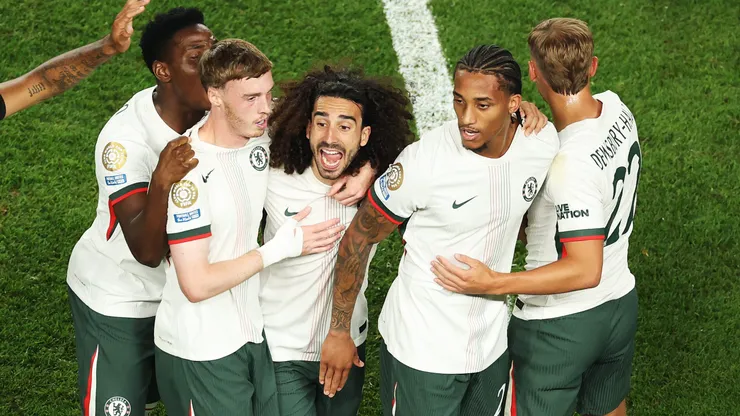 Equipe do Chelsea diante do Palmeiras - (Photo by Al Bello/Getty Images)