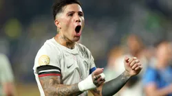 Enzo Fernandez durante partida contra o Palmeiras pelo Mundial de Clubes. Foto: Luke Hales/Getty Images