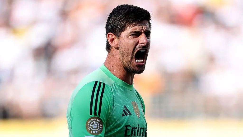 Courtois, goleiro do time espanhol. Foto: Francois Nel/Getty Images.