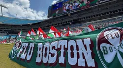Torcida do Fluminense marcando presença no Mundial de Clubes - Foto: Reprodução/Fluminense