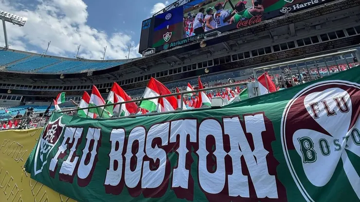 Torcida do Fluminense marcando presença no Mundial de Clubes - Foto: Reprodução/Fluminense