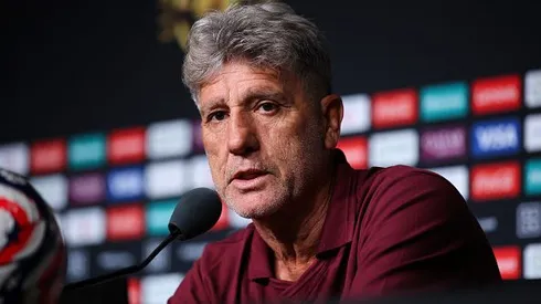 Renato Gaúcho durante entrevista coletiva no Mundial de Clubes. Foto: Alex Grimm