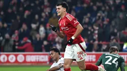 NOTTINGHAM, ENGLAND - JANUARY 11: Ramon Sosa of Nottingham Forest celebrates scoring his team's second goal during the Emirates FA Cup Third Round match between Nottingham Forest and Luton Town at City Ground on January 11, 2025 in Nottingham, England. (Photo by Shaun Botterill/Getty Images)