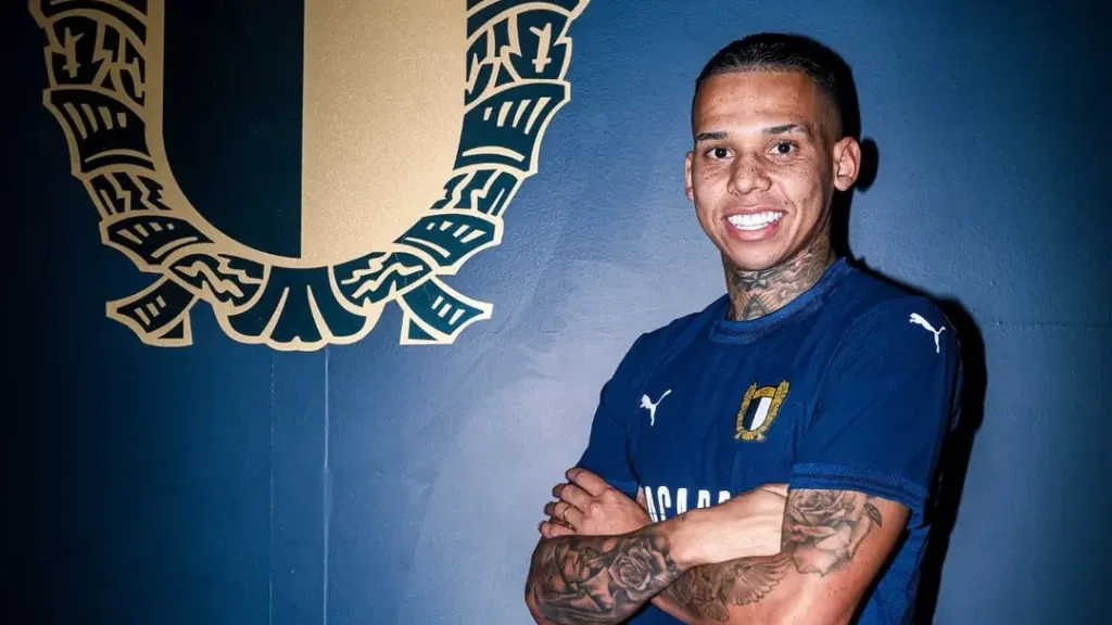 Gustavo Garcia anunciado pelo Famalicão. Reprodução Instagram