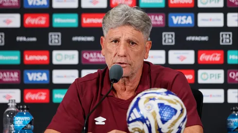 Renato Gaúcho durante coletiva. Photo by Alex Grimm/Getty Images