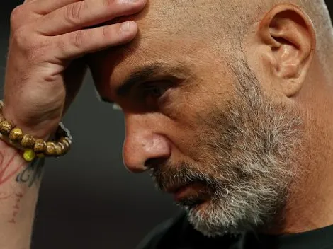 Luís Fabiano conversa com Maresca antes de Fluminense X Chelsea