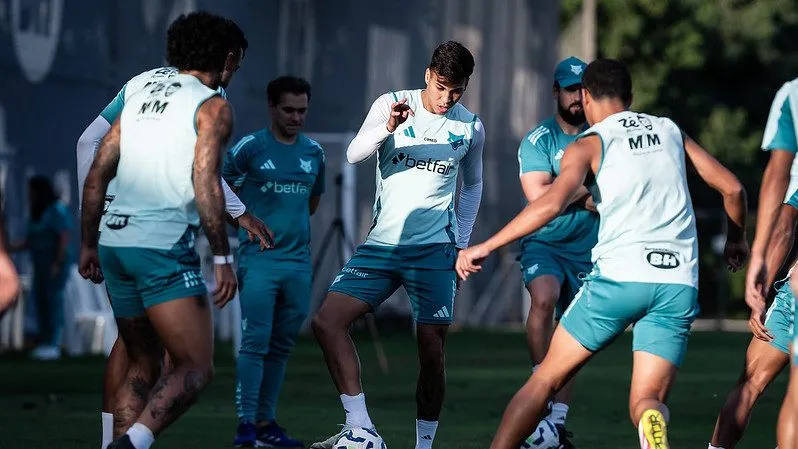 Treino do Cruzeiro. Foto: Gustavo Aleixo/Cruzeiro