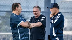 Pedrinho BH e Leonardo Jardim. Foto: Gustavo Aleixo/Cruzeiro