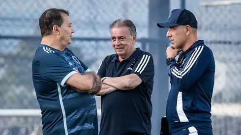 Pedrinho BH e Leonardo Jardim. Foto: Gustavo Aleixo/Cruzeiro