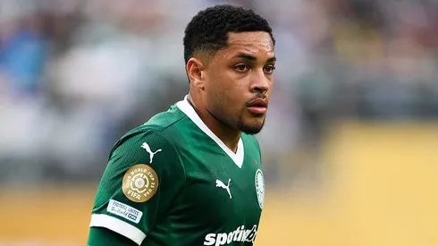 Vitor Roque durante partida entre Palmeiras e Porto, pelo Mundial de Clubes. Foto: David Ramos