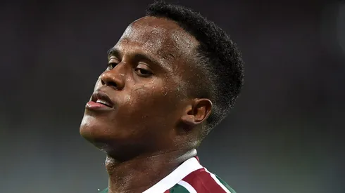 RJ - RIO DE JANEIRO - 29/05/2025 - COPA SUL-AMERICANA 2025, FLUMINENSE X ONCE CALDAS - Arias jogador do Fluminense durante partida contra o Once Caldas no estadio Maracana pelo campeonato Copa Sul-americana 2025.