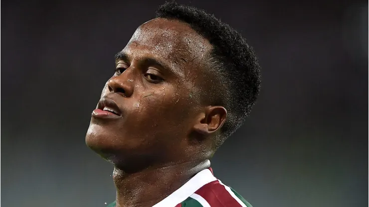 RJ - RIO DE JANEIRO - 29/05/2025 - COPA SUL-AMERICANA 2025, FLUMINENSE X ONCE CALDAS - Arias jogador do Fluminense durante partida contra o Once Caldas no estadio Maracana pelo campeonato Copa Sul-americana 2025.