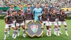 Jogadores do Fluminense reunidos. Foto: Lucas Merçon/Fluminense.