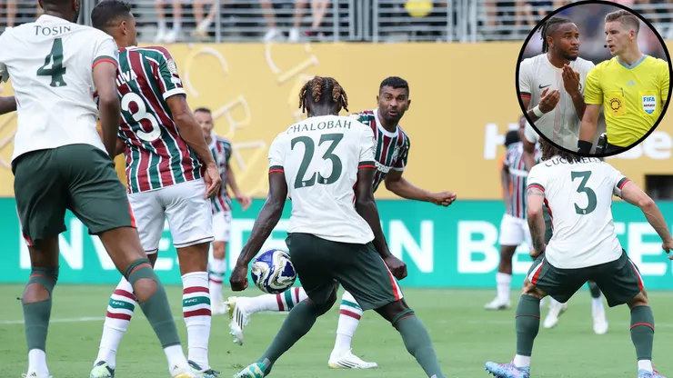 Fluminense ficou na bronca por anulação de pênalti de Chalobah ainda no 1º tempo - Fotos: Alex Grimm/Getty Images