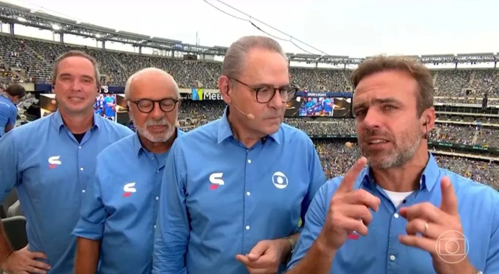 Roger Flores elogiando o Fluminense – Foto: Reprodução/TV Globo