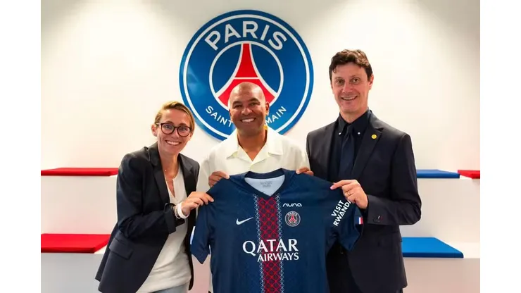 Paulo César, novo técnico do time feminino do PSG. Foto: Divulgação/PSG