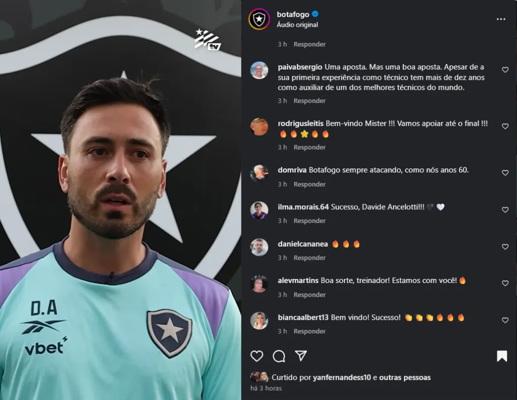 Foto: Print redes sociais/Botafogo