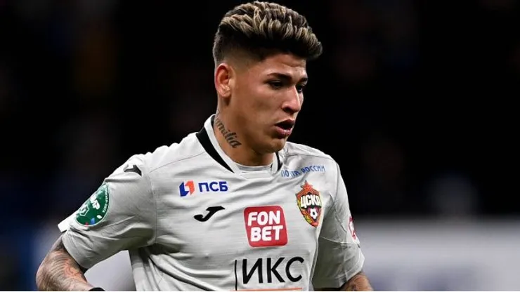 Jorge Carrascal quando defendia o CSKA Moscou. Foto: IMAGO