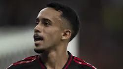 RJ - RIO DE JANEIRO - 22/02/2025 - CARIOCA 2025, FLAMENGO X MARICA - Matheus Goncalves jogador do Flamengo comemora seu gol durante partida contra o Marica no estadio Maracana pelo campeonato Carioca 2025.