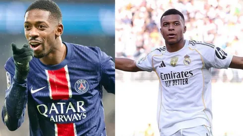 Dembélé e Mbappe vão se enfrentar no Mundial de Clubes - Fotos: PSG e Real Madrid