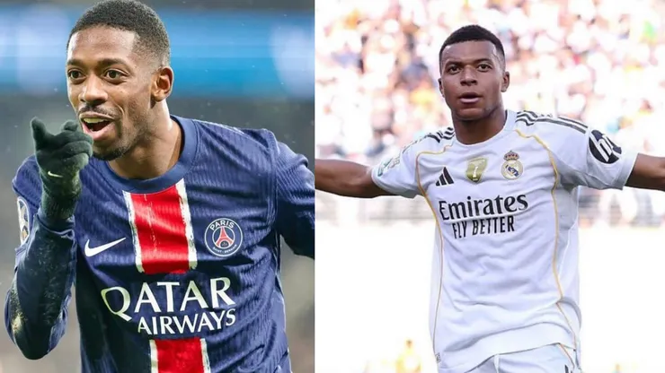 Dembélé e Mbappe vão se enfrentar no Mundial de Clubes - Fotos: PSG e Real Madrid