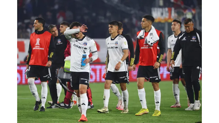 SANTIAGO, CHILE - SEPTEMBER 17: Cristian Zavala of Colo-Colo reacts after the the draw following the Copa CONMEBOL Libertadores 2024 Quarterfinal match between Colo Colo and River Plate at Estadio Monumental David Arellano on September 17, 2024 in Santiago, Chile. (Photo by Marcelo Hernandez/Getty Images)