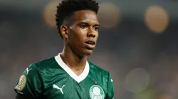 PHILADELPHIA, PENNSYLVANIA - JULY 04: Estevao #41 of Palmeiras reacts following the FIFA Club World Cup 2025 quarter final match between SE Palmeiras and Chelsea FC at Lincoln Financial Field on July 04, 2025 in Philadelphia, Pennsylvania. (Photo by Dan Mullan/Getty Images)