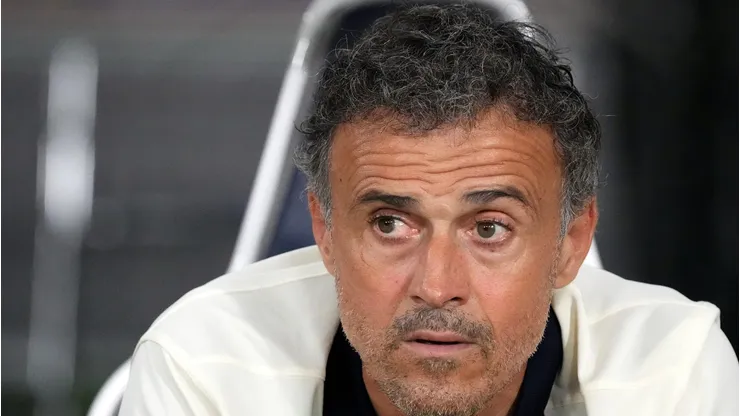 Luis Enrique durante jogo do PSG.