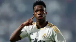 Vini Jr comemorando pelo Real Madrid - Foto: Reprodução/Getty Images