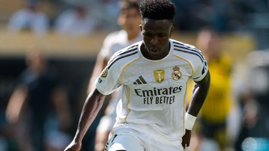 Vinicius Júnior busca ajudar o Real Madrid no Mundial de Clubes – Foto: Reprodução/Real Madrid