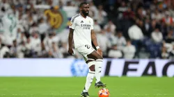Zagueiro Rüdiger, do Real, projeta jogo contra o PSG com declaração forte sobre adversário (Photo by Florencia Tan Jun/Getty Images)
