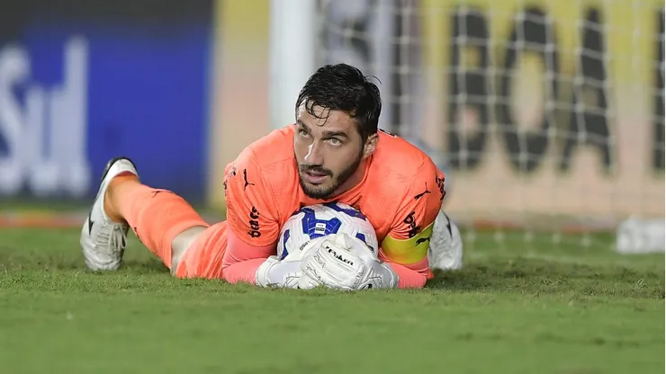 Cleiton goleiro do Bragantino - Foto: Thiago Ribeiro/AGIF