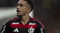 Matheus Gonçalves, jogador do Flamengo, comemora seu gol durante partida contra o Marica no estadio Maracana pelo campeonato Carioca 2025. Foto: Jorge Rodrigues/AGIF