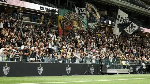 Torcida do Atlético na Arena MRV em jogo da Série A2 do Brasileiro Feminino. Foto: Daniela Veiga/Atlético