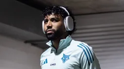 Gabigol durante amistoso do Zeiro.