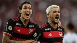 Pedro e Arrascaeta podem ser titulares na partida contra o São Paulo. Foto: Thiago Ribeiro/AGIF