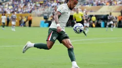 EAST RUTHERFORD, NEW JERSEY - JULY 08: Malo Gusto #27 of Chelsea FC in action during the FIFA Club World Cup 2025 semi-final match between Fluminense FC and Chelsea FC at MetLife Stadium on July 08, 2025 in East Rutherford, New Jersey. (Photo by Al Bello/Getty Images)